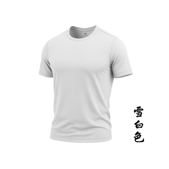 【WK威肯】修身斜紋排汗圓領T恤-基本色系