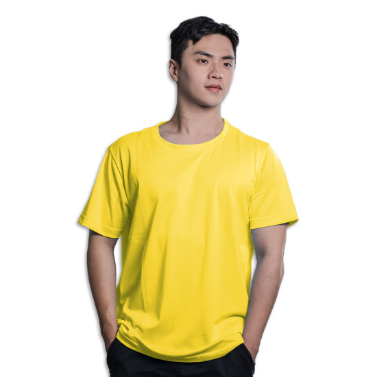 【WK威肯】3D透氣排汗圓領T恤-陽光色系